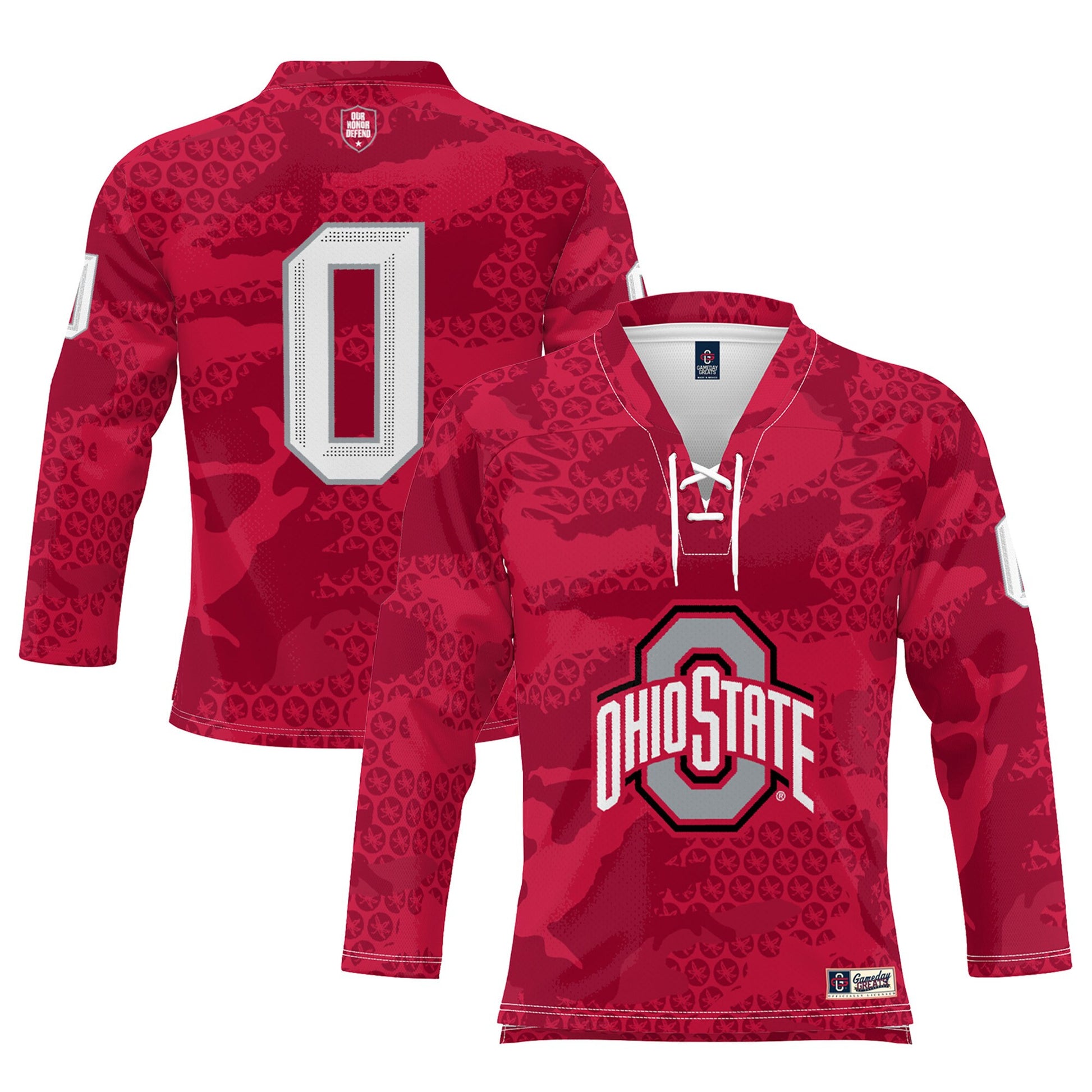 Ice Ohio State Buckeyes scarlet jersey