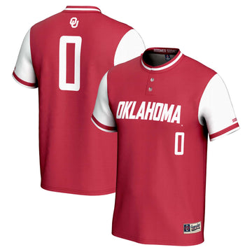 Softball Oklahoma Sooners crimson jersey