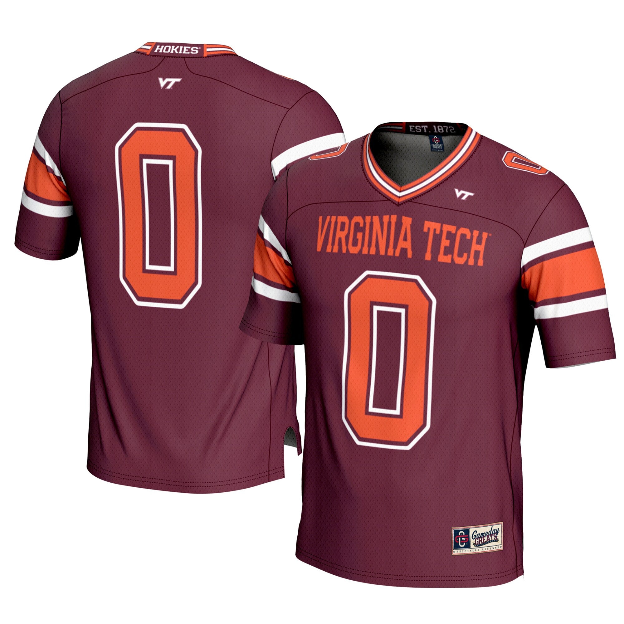 Virginia Tech Hokies maroon jersey