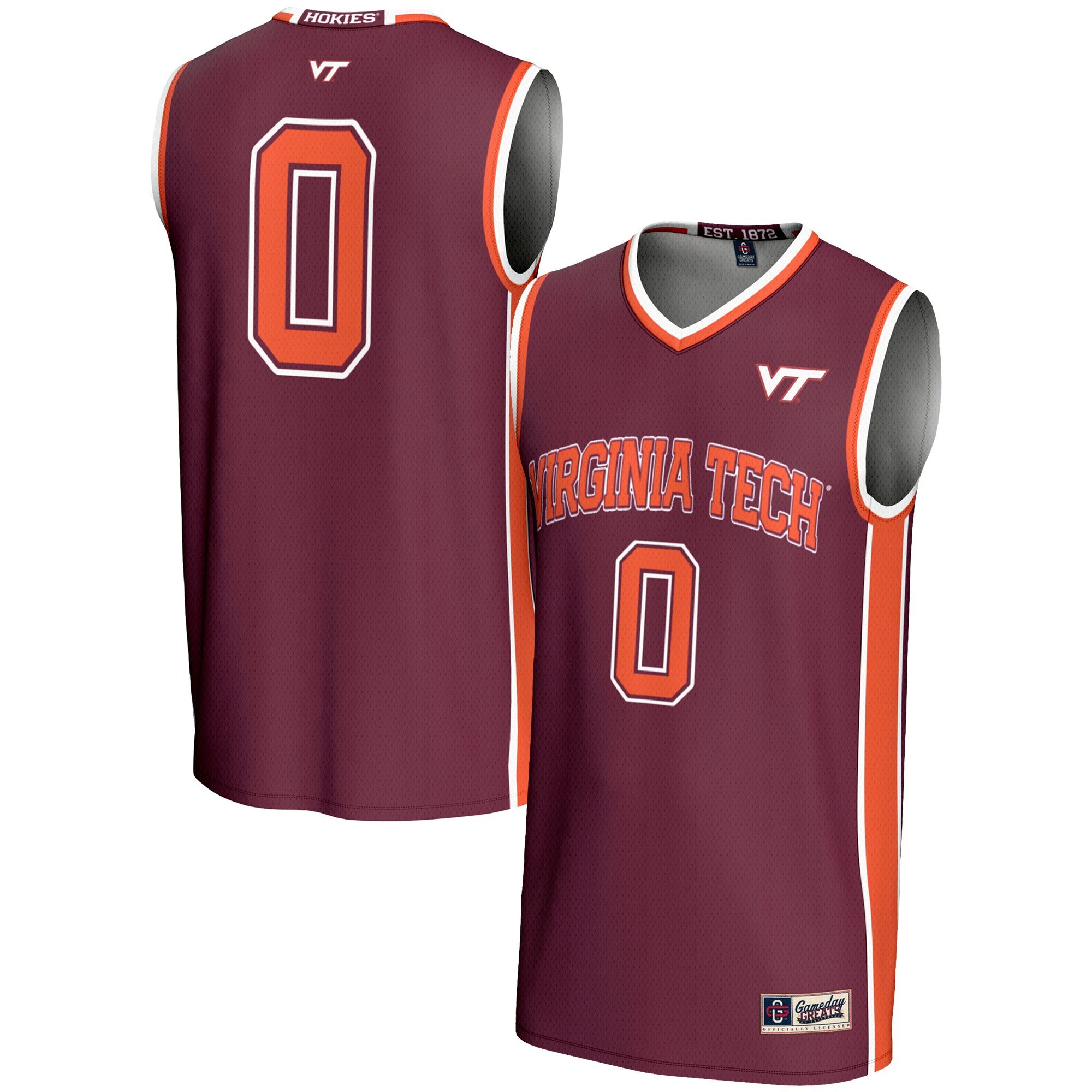 Virginia Tech Hokies maroon jersey