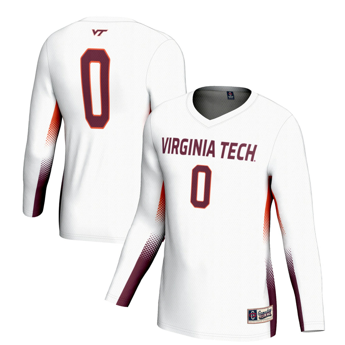Volleyball Virginia Tech Hokies white jersey