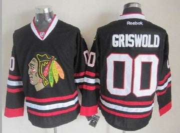 Clark Griswold Chicago Blackhawks black jersey