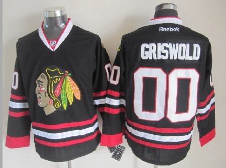 Clark Griswold Chicago Blackhawks black jersey