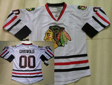 Clark Griswold Chicago Blackhawks white Throwback jersey
