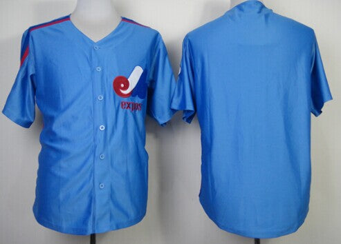 Custom Washington Nationals blue Throwback jersey
