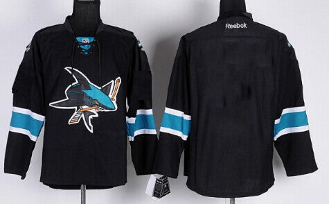 Custom San Jose Sharks black Third jersey