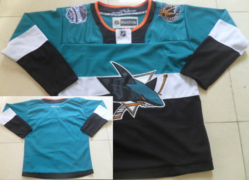 Custom San Jose Sharks blue Stadium Series jersey
