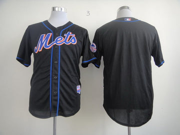 Custom New York Mets black jersey