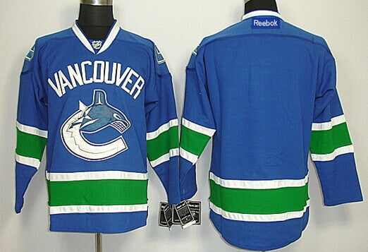 Custom Vancouver Canucks blue jersey