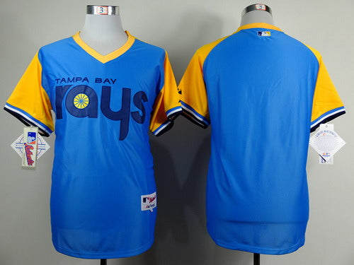 Custom Tampa Bay Rays blue jersey