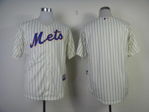 Custom New York Mets cream jersey