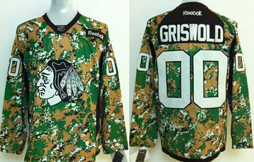 Clark Griswold Chicago Blackhawks camo Camo jersey