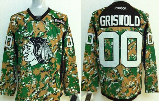 Clark Griswold Chicago Blackhawks camo Camo jersey