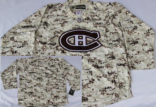 Custom Montreal Canadiens camo Camo jersey