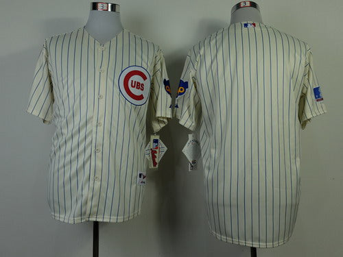 Custom Chicago Cubs cream jersey