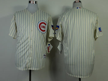 Custom Chicago Cubs cream jersey