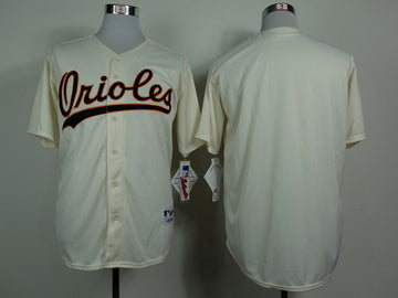 Custom Baltimore Orioles cream jersey