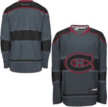 Custom Montreal Canadiens charcoal jersey