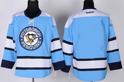 Custom Pittsburgh Penguins blue jersey