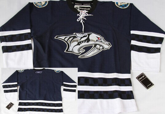 Custom Nashville Predators blue Third jersey