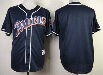 Custom San Diego Padres navy jersey