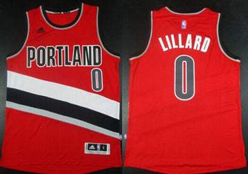 Damian Lillard Revolution Portland Trail Blazers red jersey