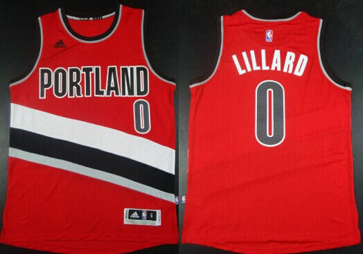 Damian Lillard Revolution Portland Trail Blazers red jersey