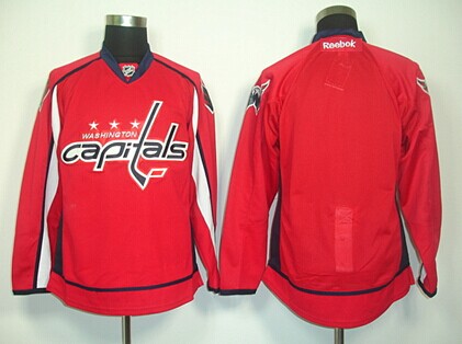 Custom Washington Capitals red jersey