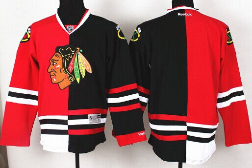 Custom Chicago Blackhawks red jersey