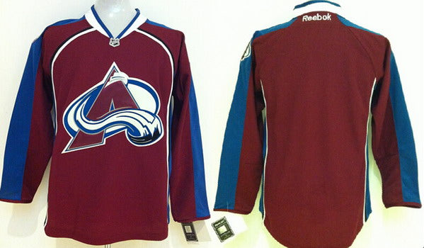 Custom Colorado Avalanche red jersey