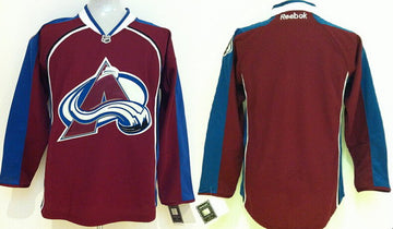 Custom Colorado Avalanche red jersey