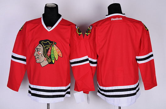 Custom Chicago Blackhawks red jersey