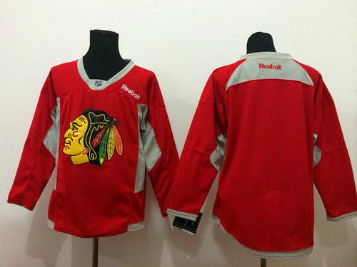 Custom Chicago Blackhawks red jersey