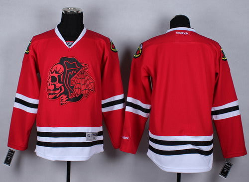 Custom Chicago Blackhawks red jersey