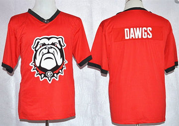 Blank Dawgs Pride Georgia Bulldogs red Fashion jersey