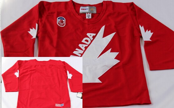 Custom Team Canada red Throwback jersey