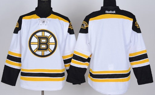 Custom Boston Bruins white jersey