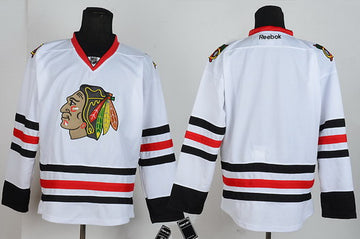 Custom Chicago Blackhawks white jersey