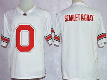 Blank Buckeyes Pride Ohio State Buckeyes white Fashion jersey