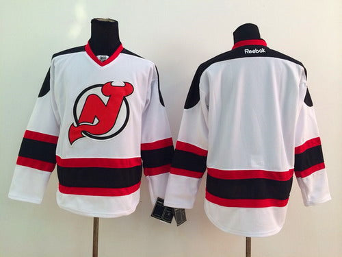 New Blank New Jersey Devils white jersey