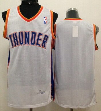 Custom Oklahoma City Thunder white jersey