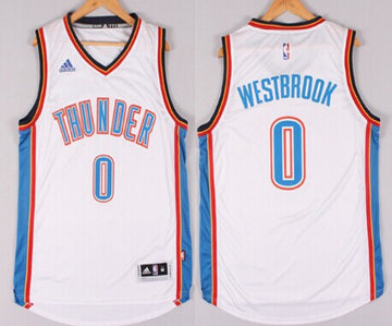 Russell Westbrook Revolution Oklahoma City Thunder white jersey