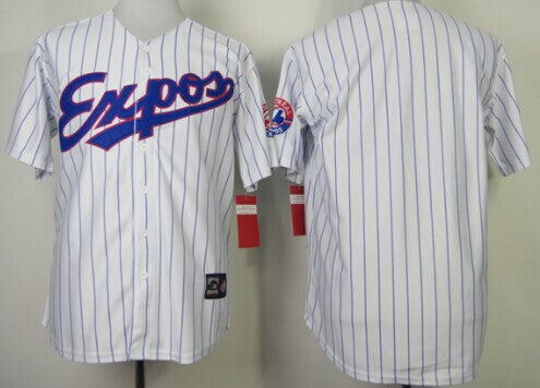 Custom Washington Nationals white Throwback jersey