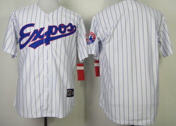 Custom Washington Nationals white Throwback jersey