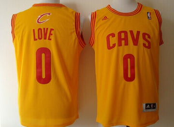 Kevin Love Revolution Cleveland Cavaliers yellow jersey