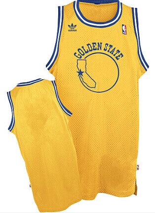 Custom Golden State Warriors yellow Throwback jersey