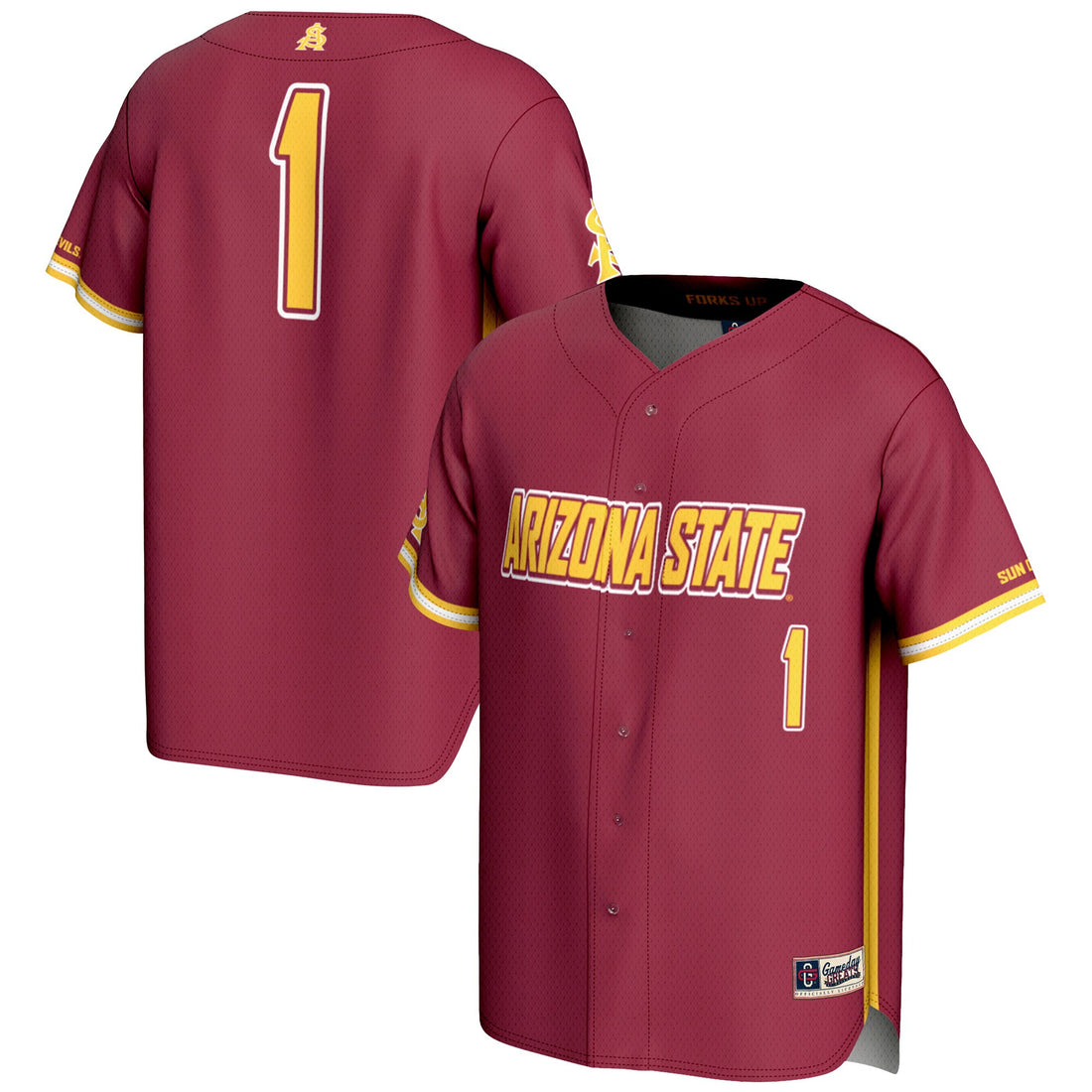 Arizona State Sun Devils maroon jersey