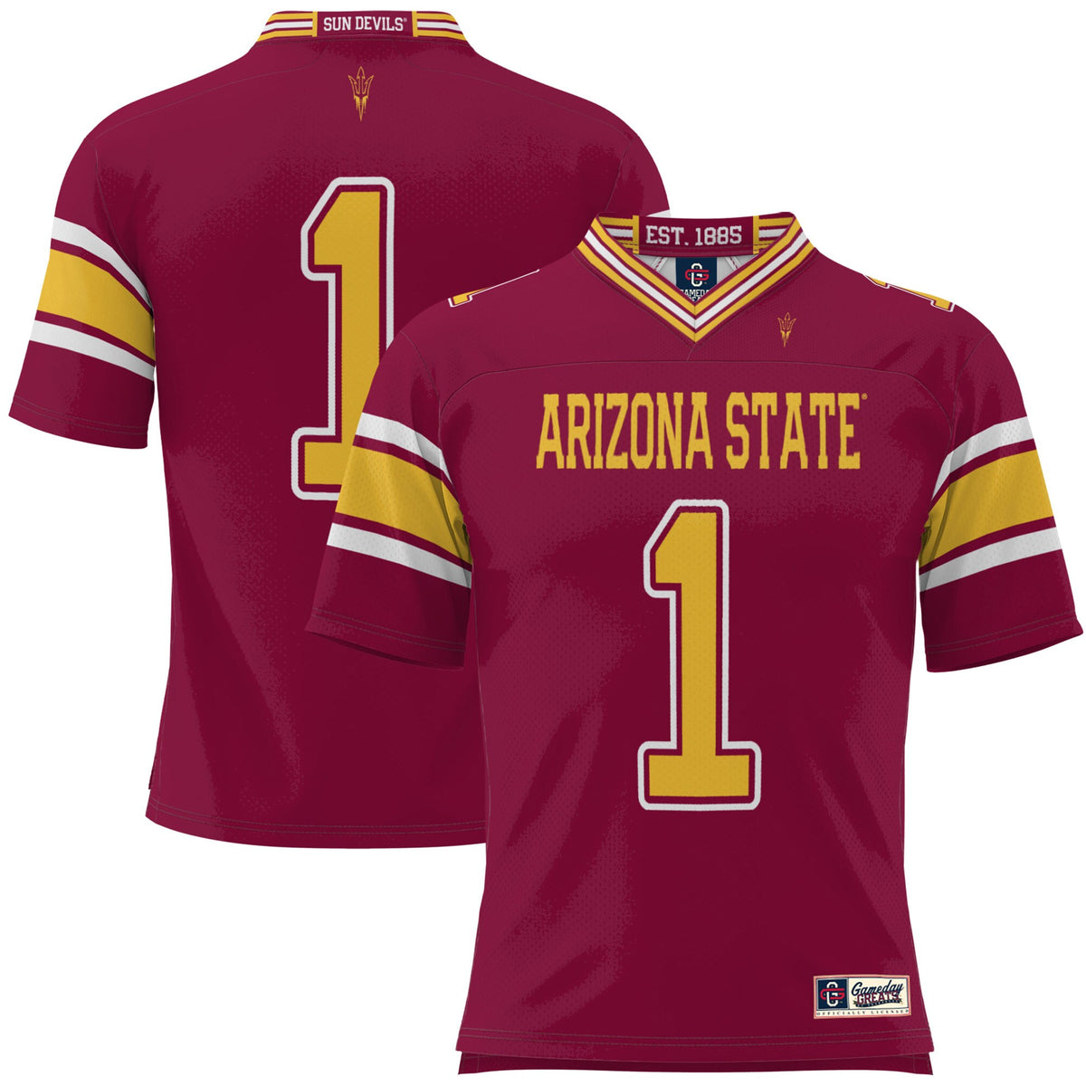 Arizona State Sun Devils maroon jersey