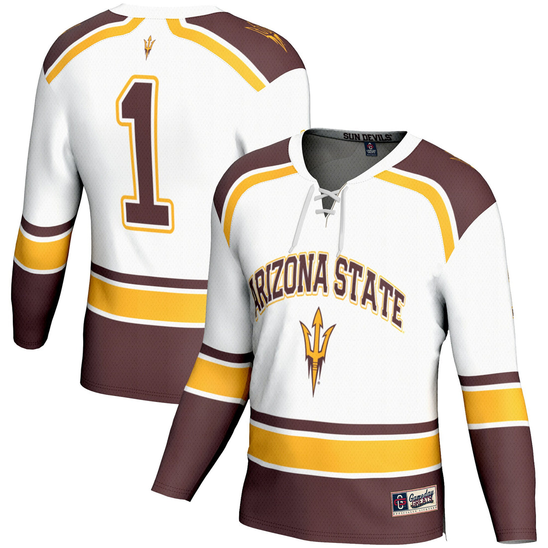 Ice Arizona State Sun Devils white Fashion jersey