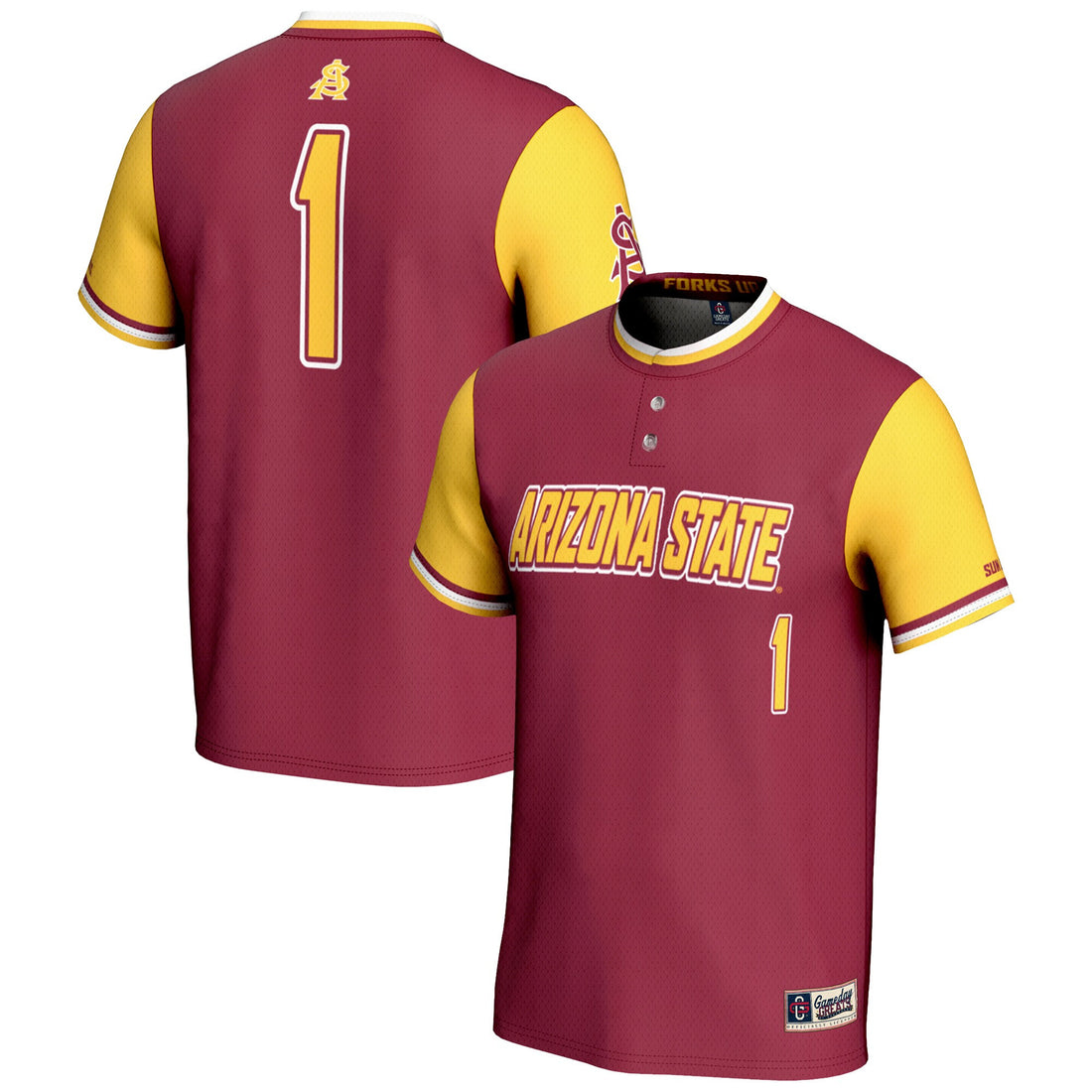 Softball Arizona State Sun Devils maroon jersey